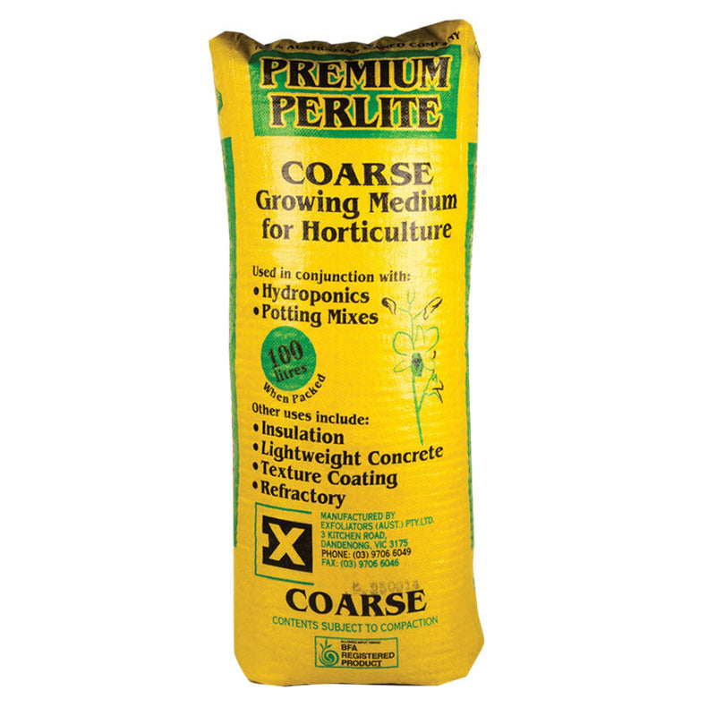PERLITE (8MM TO 12MM COARSE) YELLOW BAG (15P) 100 LITRE