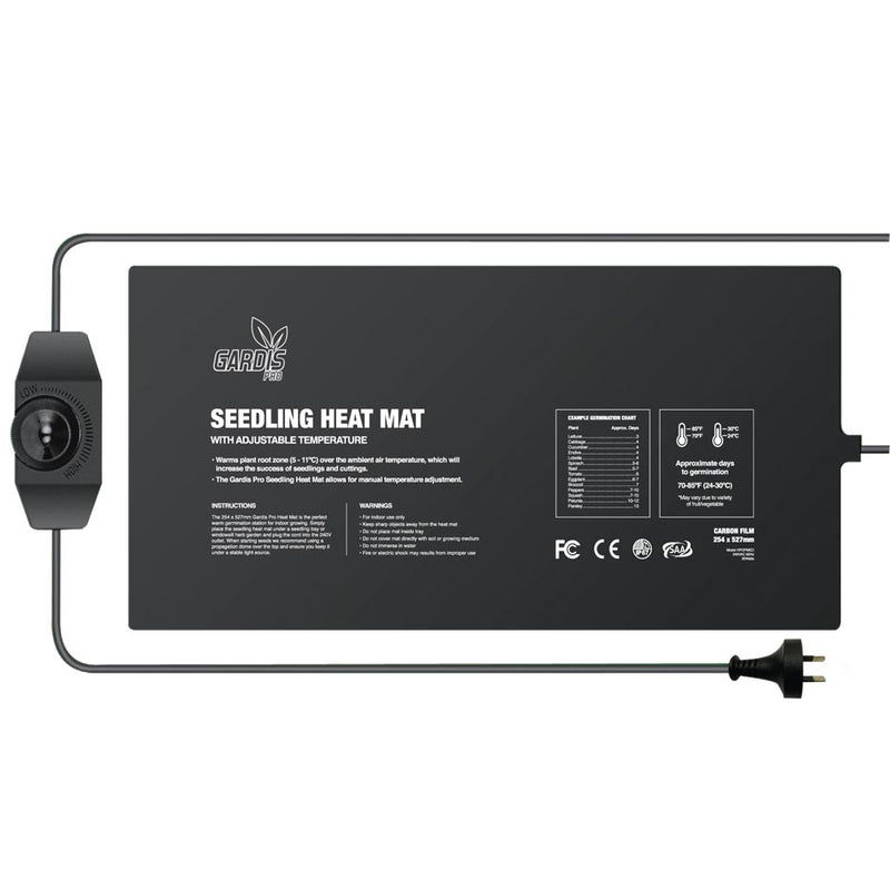 GARDIS PRO HEAT MAT WITH ADJUSTABLE TEMP - 254 X 527MM