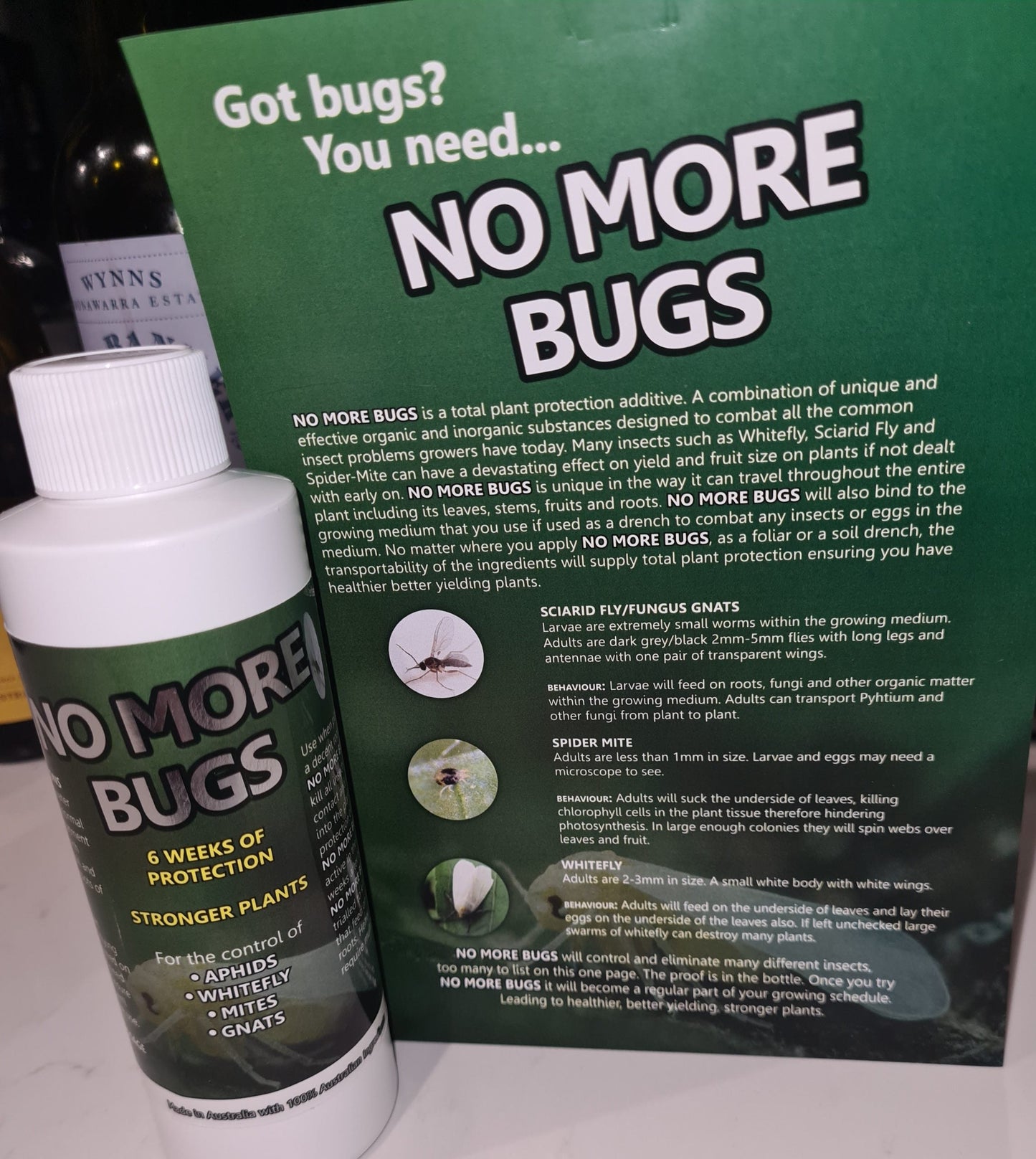 NO MORE BUGS