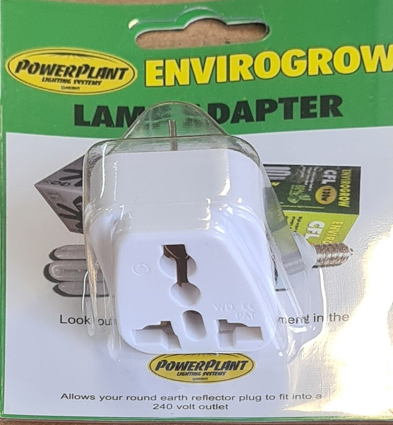 CONVERTER PLUG TRAVEL ADAPTOR TO SUIT CFL 240V LAMPS