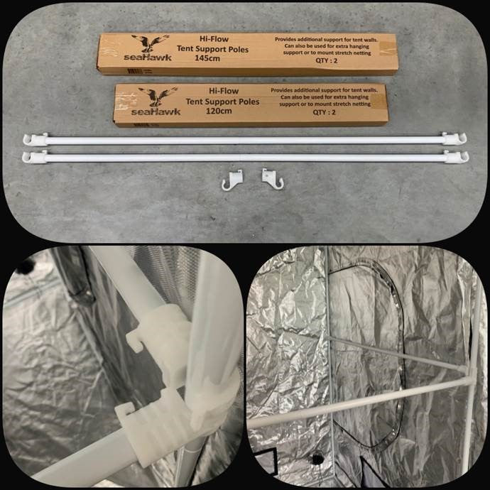 SEA-HAWK "ONLY" HI-FLOW SUPPORT POLES 1.45M (CTN OF 2)