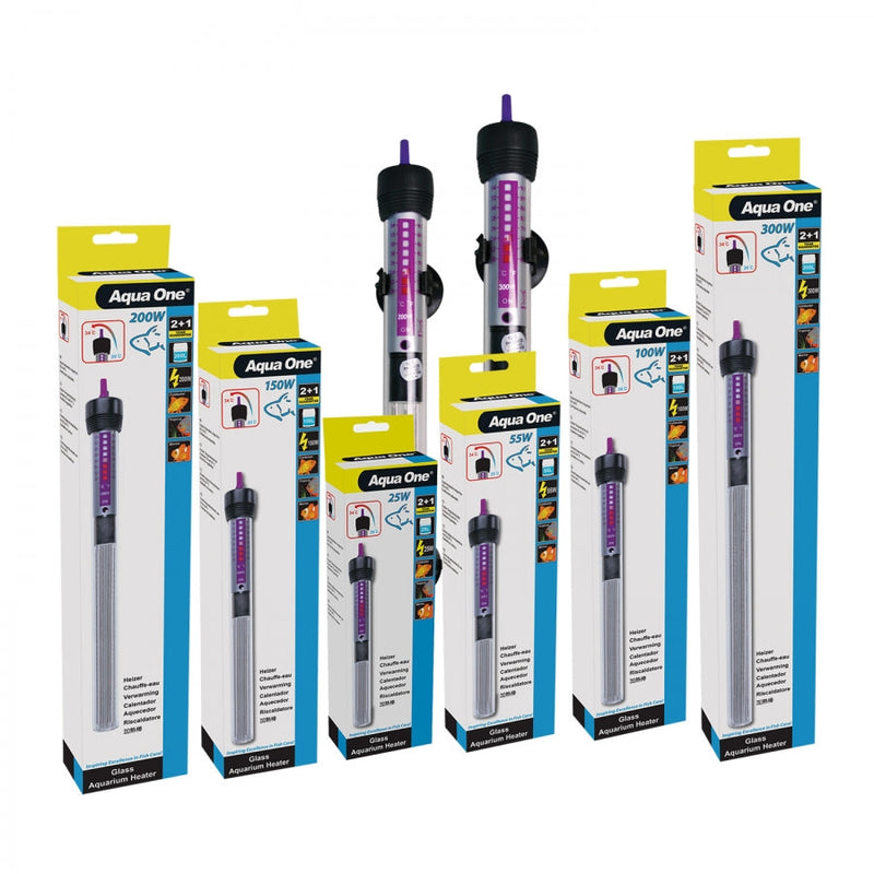 GLASS HEATER 200 WATT 30CM (SUITS 200 LITRE) AQUA ONE