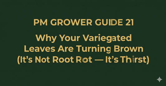 Why Your Variegated Leaves Are Turning Brown (It's Not Root Rot — It's Thirst)