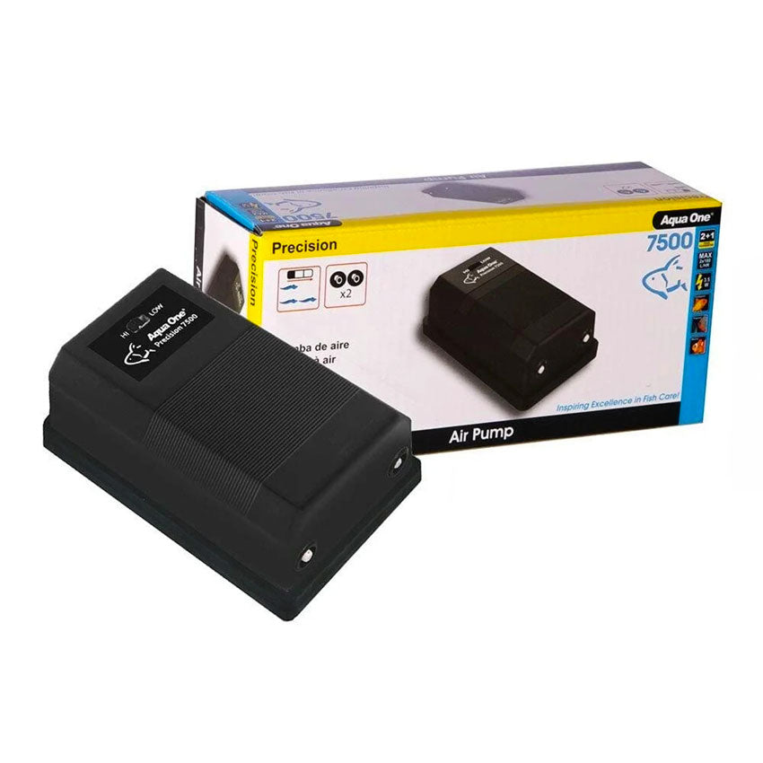 AIR PUMP PRECISION SR-7500 - 360 L/HR - TWIN OUTLET (AQUA ONE)