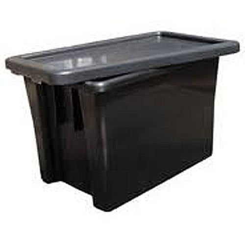 STACK & NEST CRATE BLACK LID 656 X 425 X 32