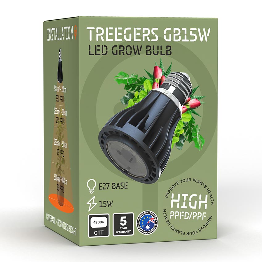 TREEGERS 15 WATT LED GROW BULB