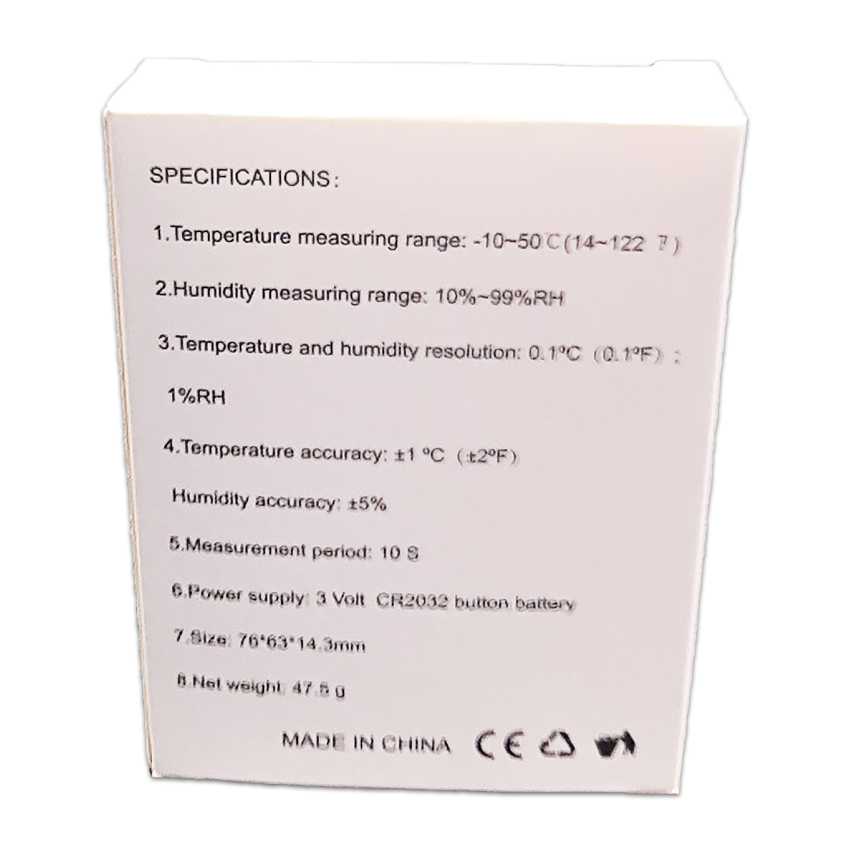 TOUCH-SCREEN TEMPERATURE AND HUMIDITY METER