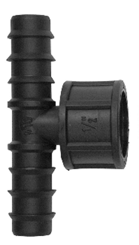 TEE 25MM THREADED FEMALE BSP 1/2 INCH THREADED BRANCH