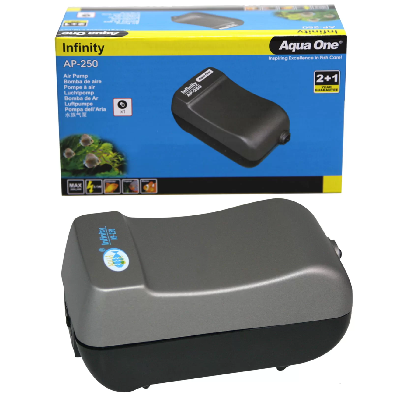 INFINITY AP-250R AIR PUMP SINGLE 200LH WITH AIRLINE KIT