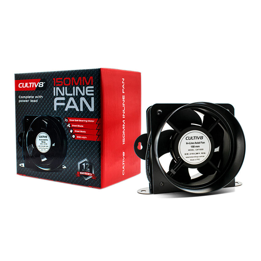 CULTIV8 INLINE FAN 150MM (330 M3/H)