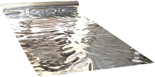 MYLAR - SILVER WITH BLACK BACKING 1.2 X 30 METRE ROLL