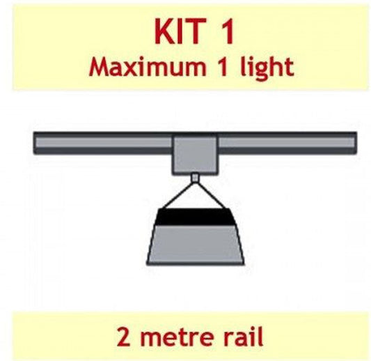 JUPITER 2 LIGHT 2 MTR RAIL INC CROSS BAR FOR 1 LAMP - KIT- 1 (WITH DELAY)