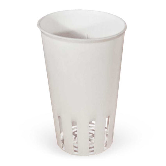 GROW-POT - 80MM SLOTTED WITH UV - REUSABLE WHITE TALL