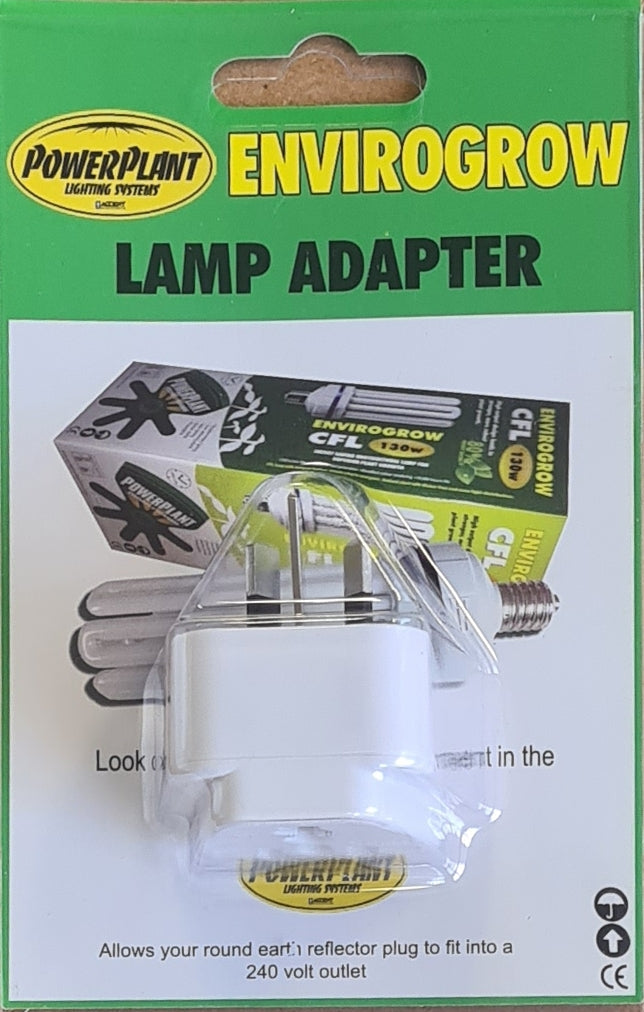 CONVERTER PLUG TRAVEL ADAPTOR TO SUIT CFL 240V LAMPS
