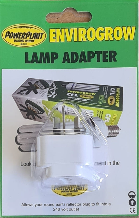 CONVERTER PLUG TRAVEL ADAPTOR TO SUIT CFL 240V LAMPS