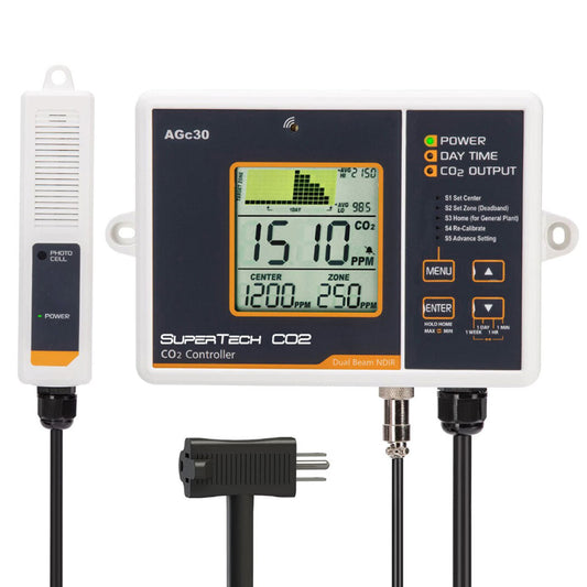 SUPERTECH CO-2 CONTROLLER / MONITOR 0 - 5000PPM