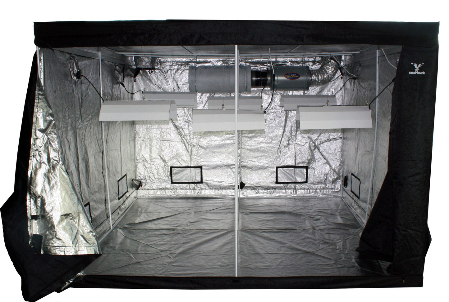 SEA-HAWK MYLAR GROW TENT 2.9 X 2.9 X 2.0M (2 X CTNS)