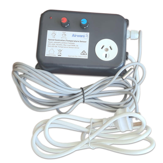 AIRWARE FAN SPEED - TEMPERATURE CONTROLLER (MAX LOAD 500W)