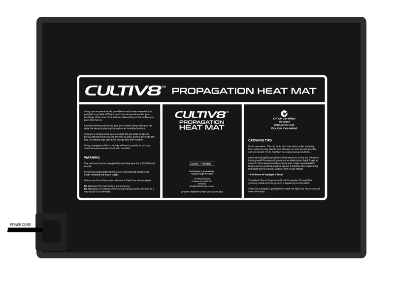 HEAT-MAT FLEXIBLE SMALL 388 X 282MM 18 WATT