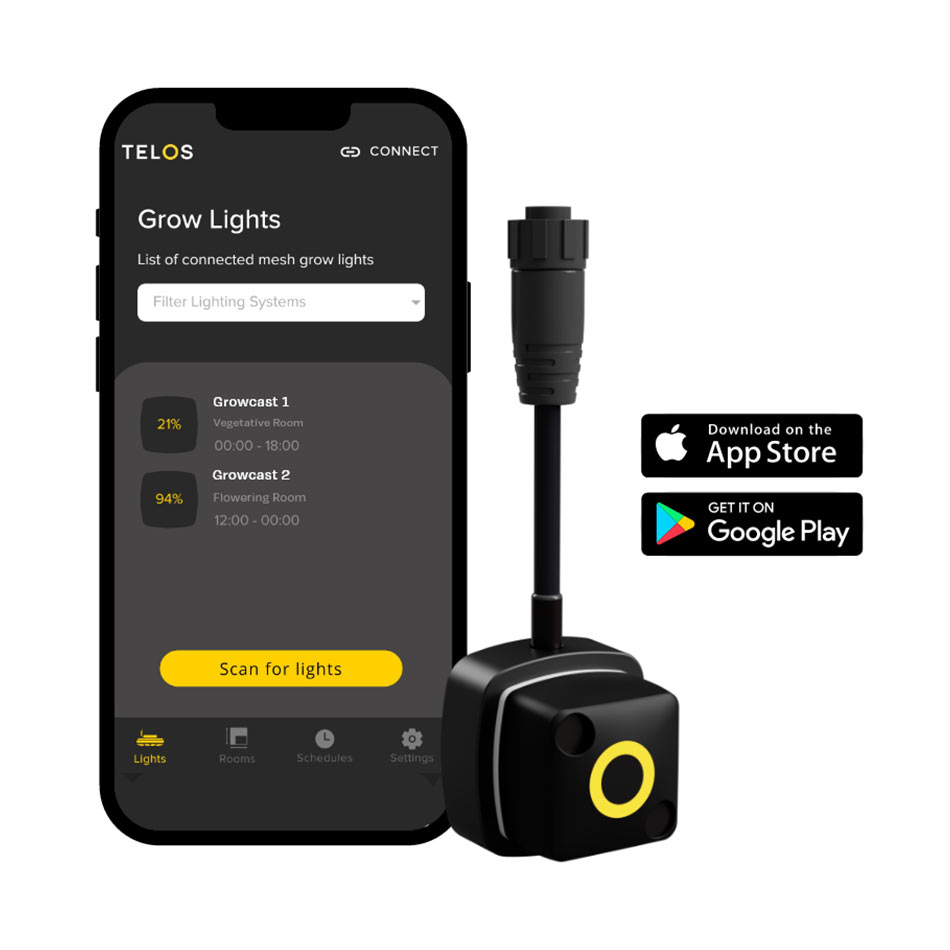 TELOS GROWCAST (TM) BLUETOOTH LIGHTING CONTROLLER