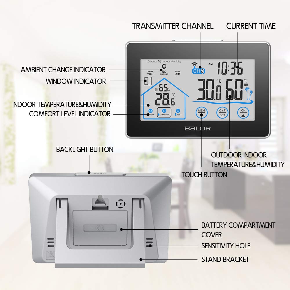 WIRELESS HYGRO / THERMOMETER (BALDR)