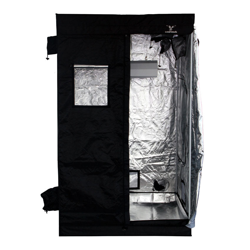 SEA-HAWK MYLAR HIGH TOP GROW TENT 1.2 X 1.2 X 2.3M
