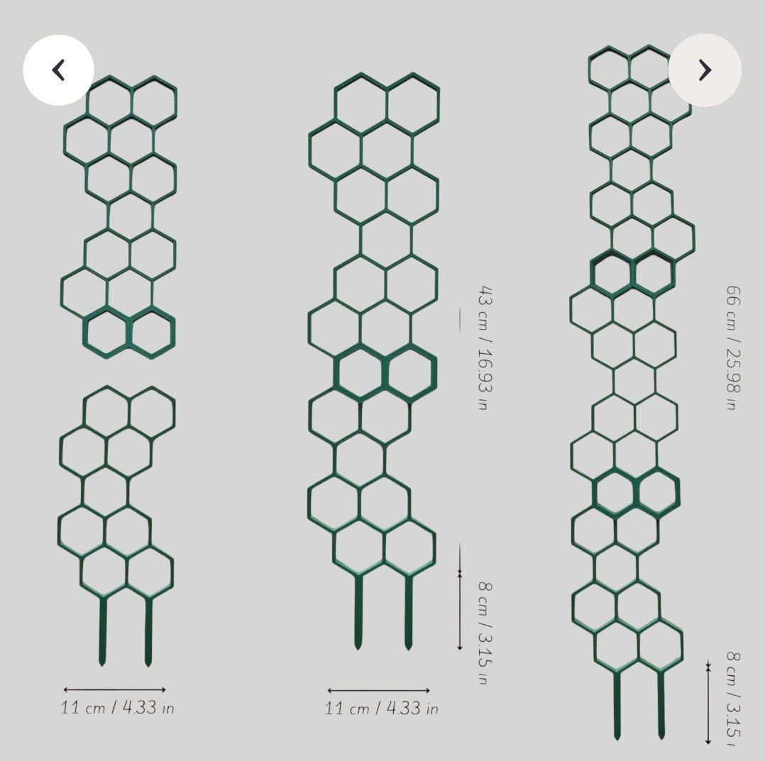 Extra Tall Extendable Trellis — Modular Honeycomb Plant Support